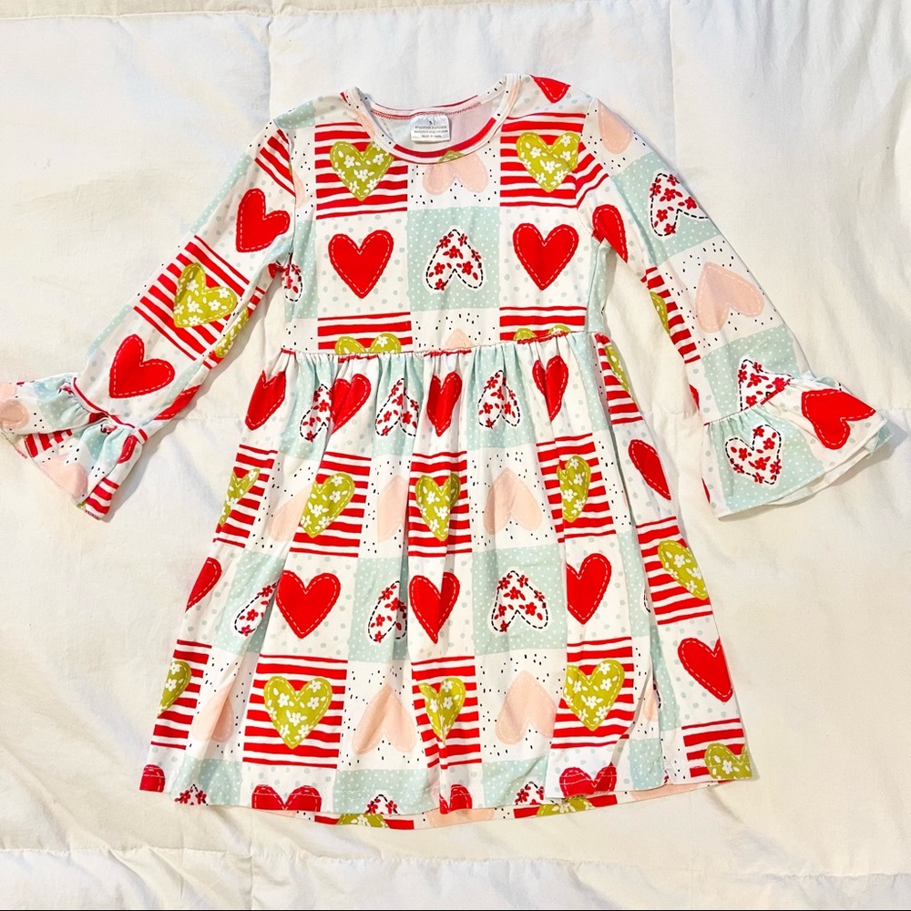 Heart Boutique Dress - Size Medium (4T Equivalent)